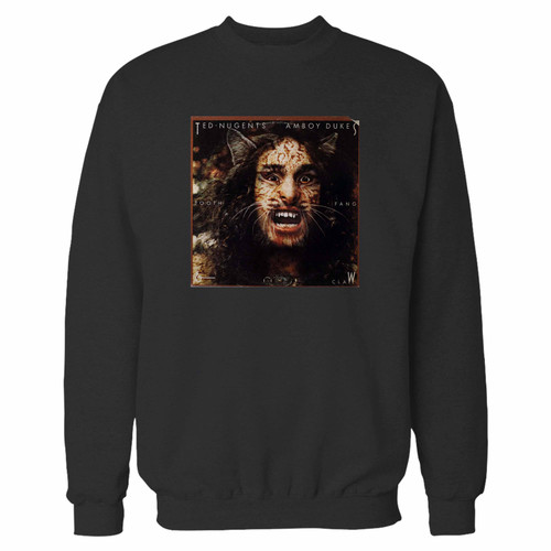 Your ted nugent amboy dukes crewneck sweatshirt just got an update. This super comfortable and lighter weight crewneck will become your favorite go-to sweatshirt. The cozy spandex cuffs and waistband make this pill-resistant sweatshirt a fan favorite.And your group will look and feel their best in this premium ringspun cotton crew.